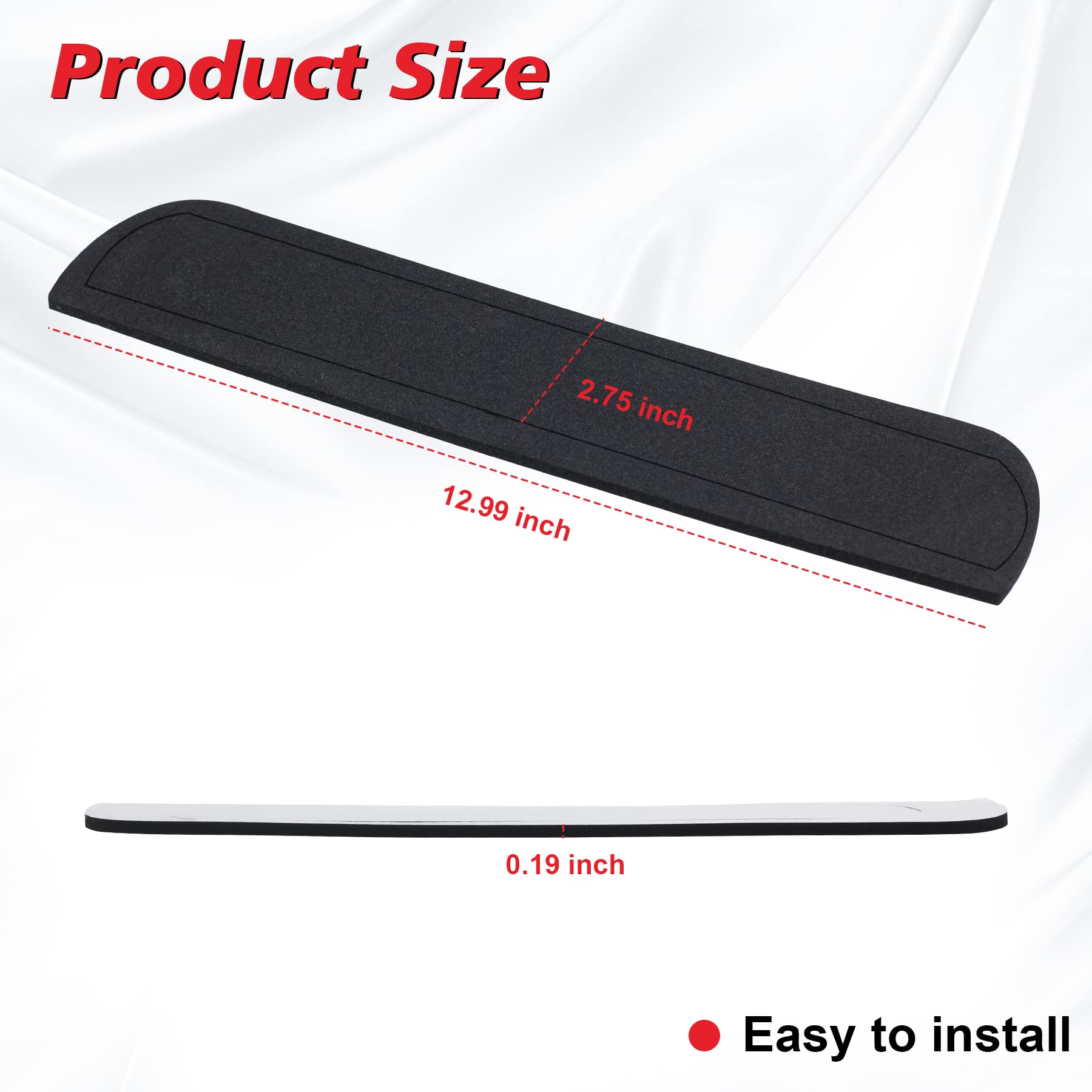 HERCOO 3rd Third Brake Light Gasket Seal Compatible with Ford F150 2009 to 2014 Hight Mount Stop Lamp Assembly, Single Sided Adh