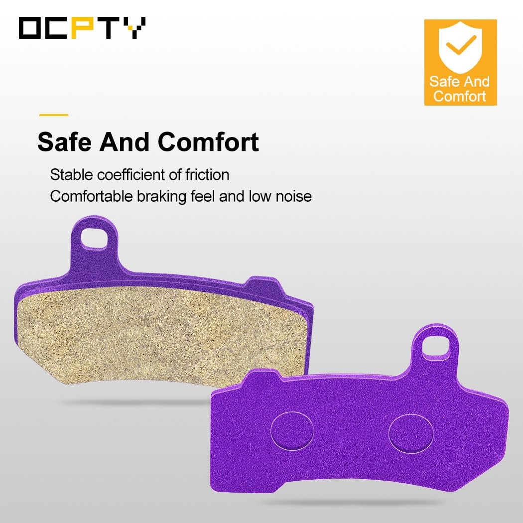 Ocpty Fa409 Front And Rear Carbon Fiber Brake Pads Fit For 2008-2013 Flhrc Road King Classic 2008-2012 Flhtc For Electra Glide C