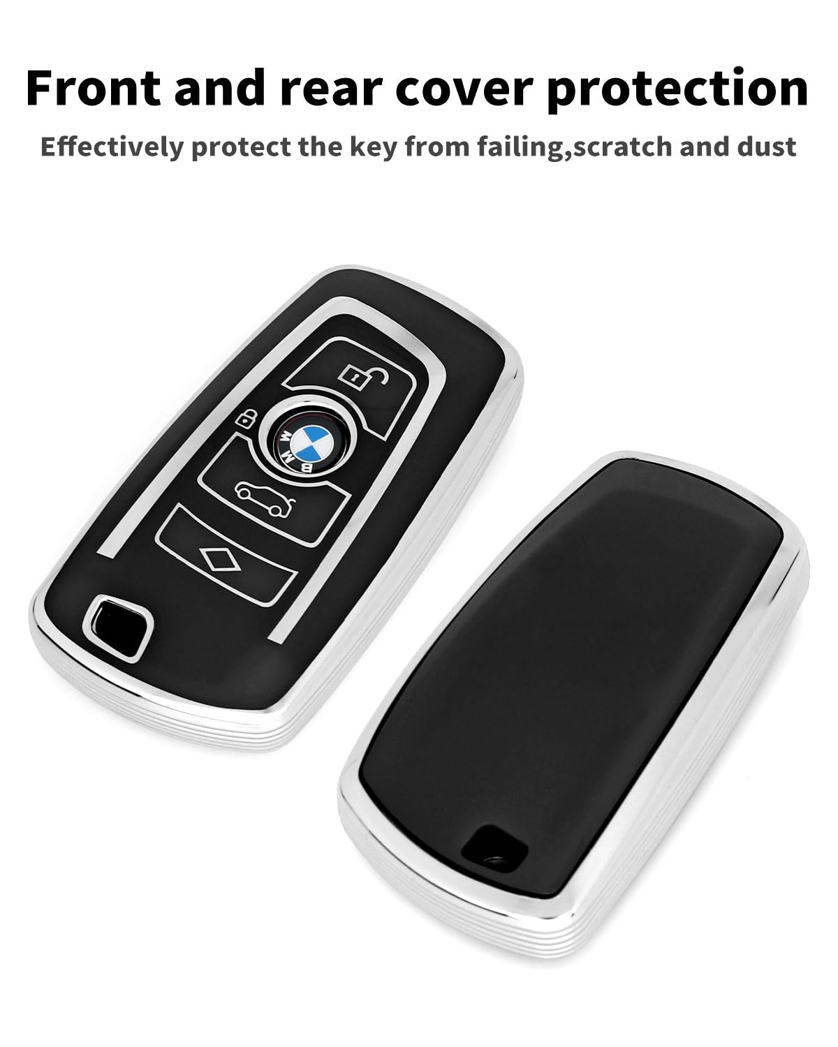 Haoyoumei Suitable For Bmw Key.Advanced Soft Tpu Key Case Is Compatible With 1 X1 X3 2 X4 4 X5 5 X6 M5 M6 6 7 F20 3 Gt3 Gt5 Key