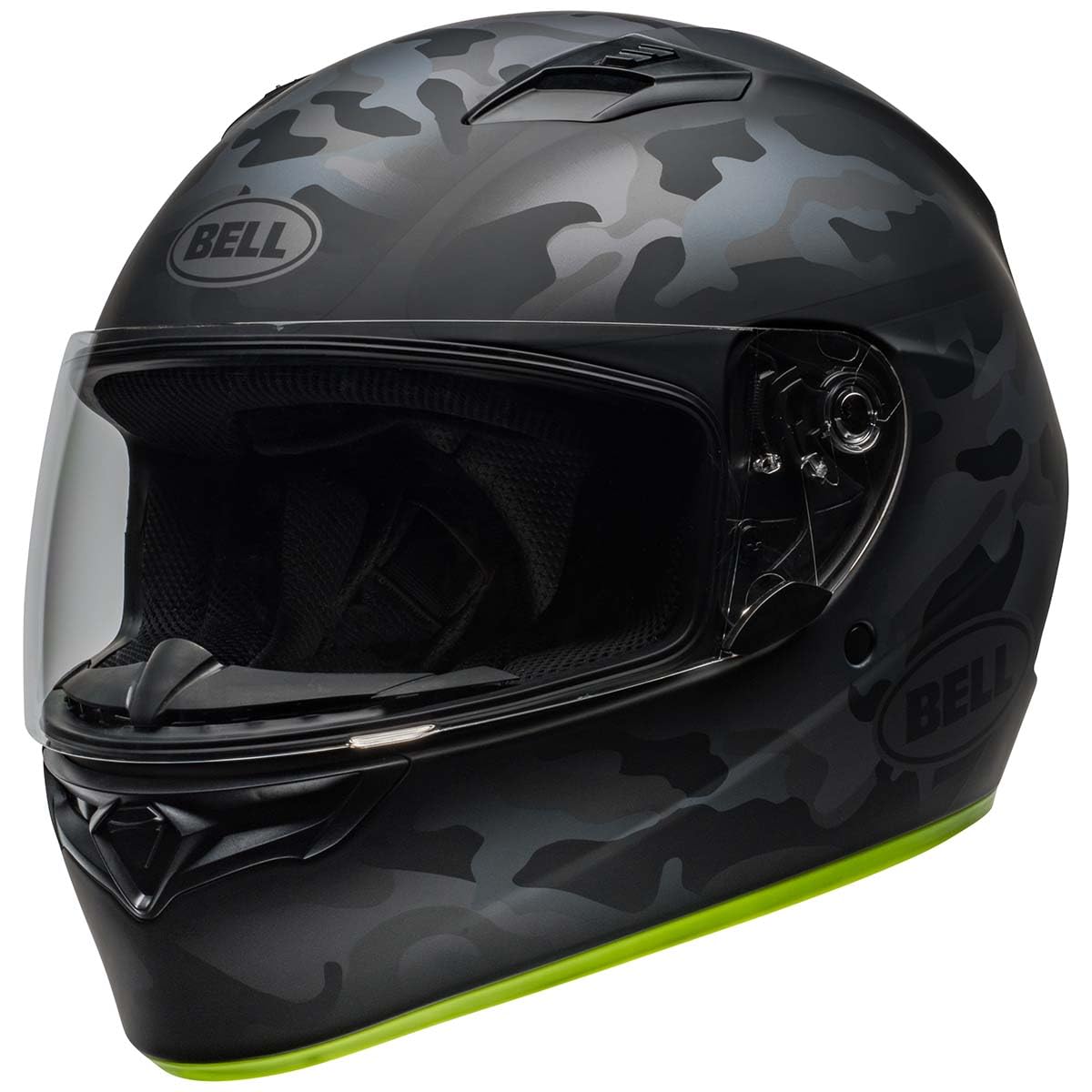 Bell Qualifier Full-Face Motorcycle Helmet (Matte Stealth Hi-Vis/Camo - Small)