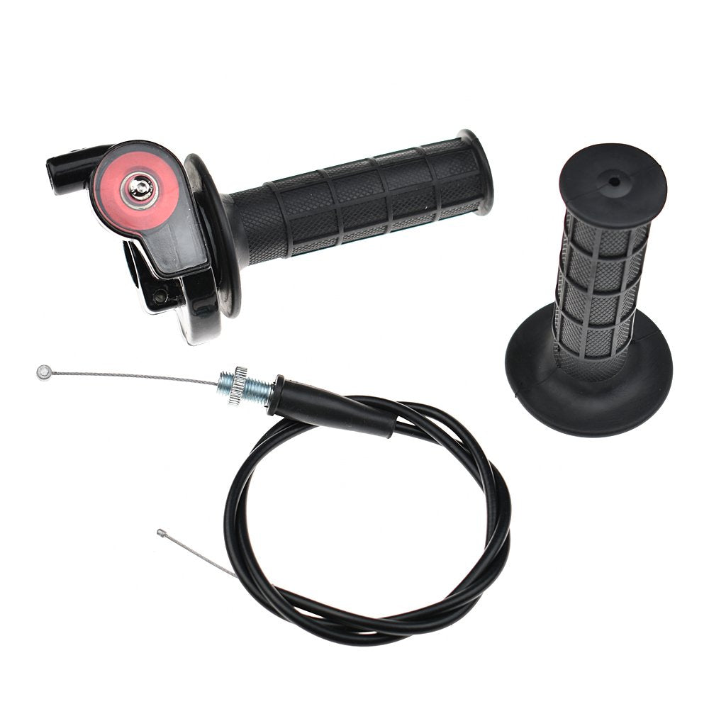 Laxeem 7/8' 22Mm Twist Throttle Grips Cable For Crf Klx Ttr 110 125 150 200 250 Cc Dirt Pit Bike