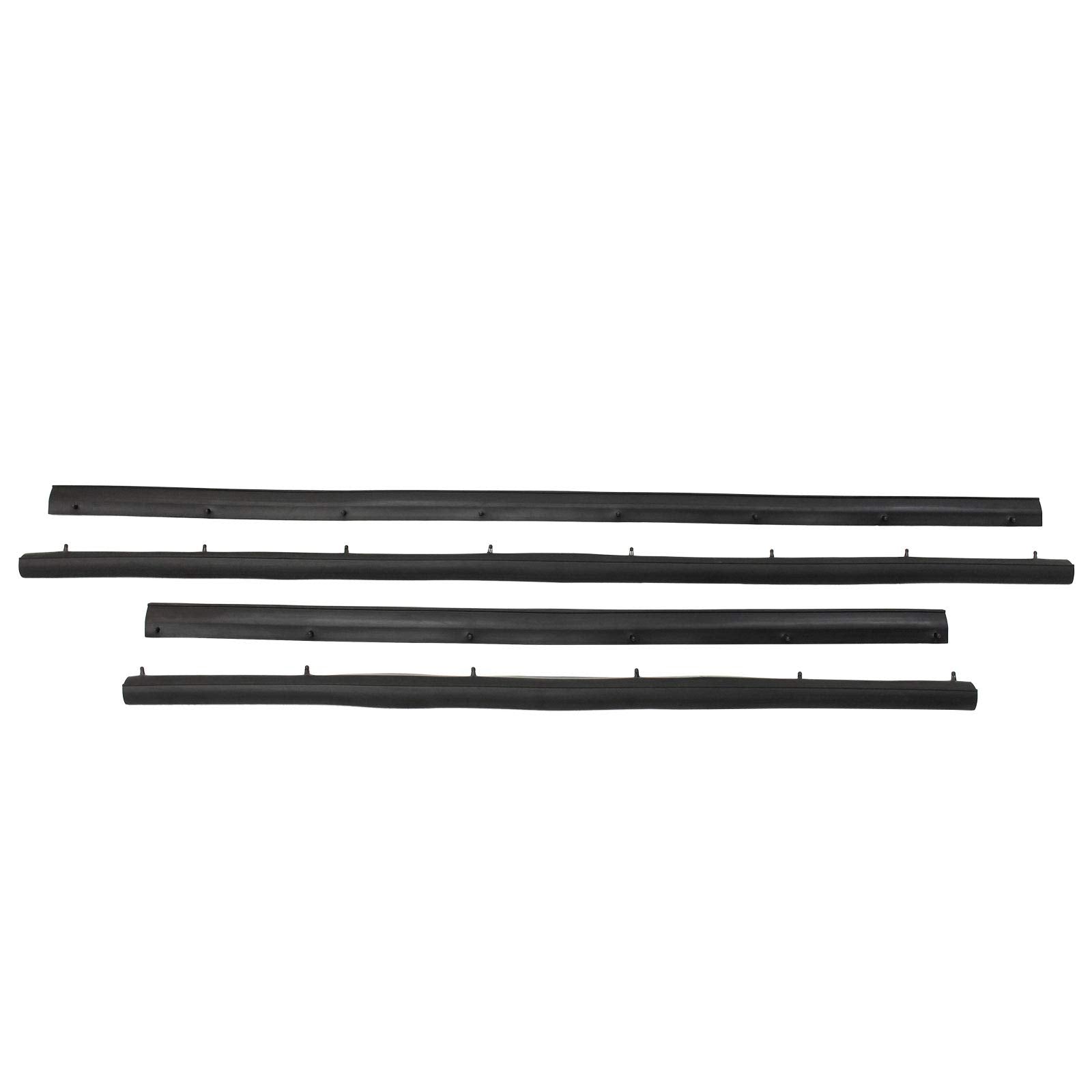 Applianpar Front Rear Lower Door Mounted Weatherstrip Seal Kit For F250 F350 F450 F550 Super Duty