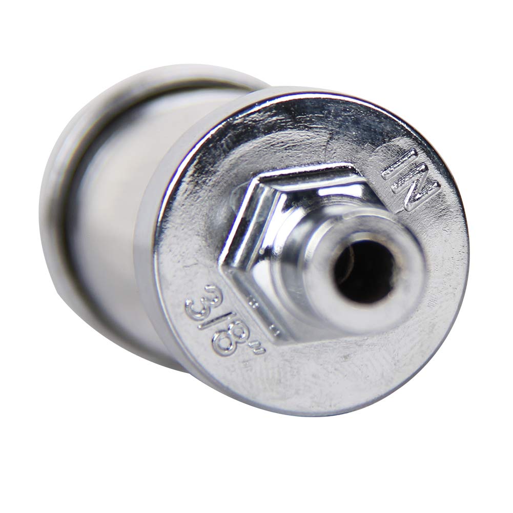 Universal Fuel Pump Filter, Carbole 9748 Universal 3/8' Inlet/Outlet Fuel Filter Clear View - Glass