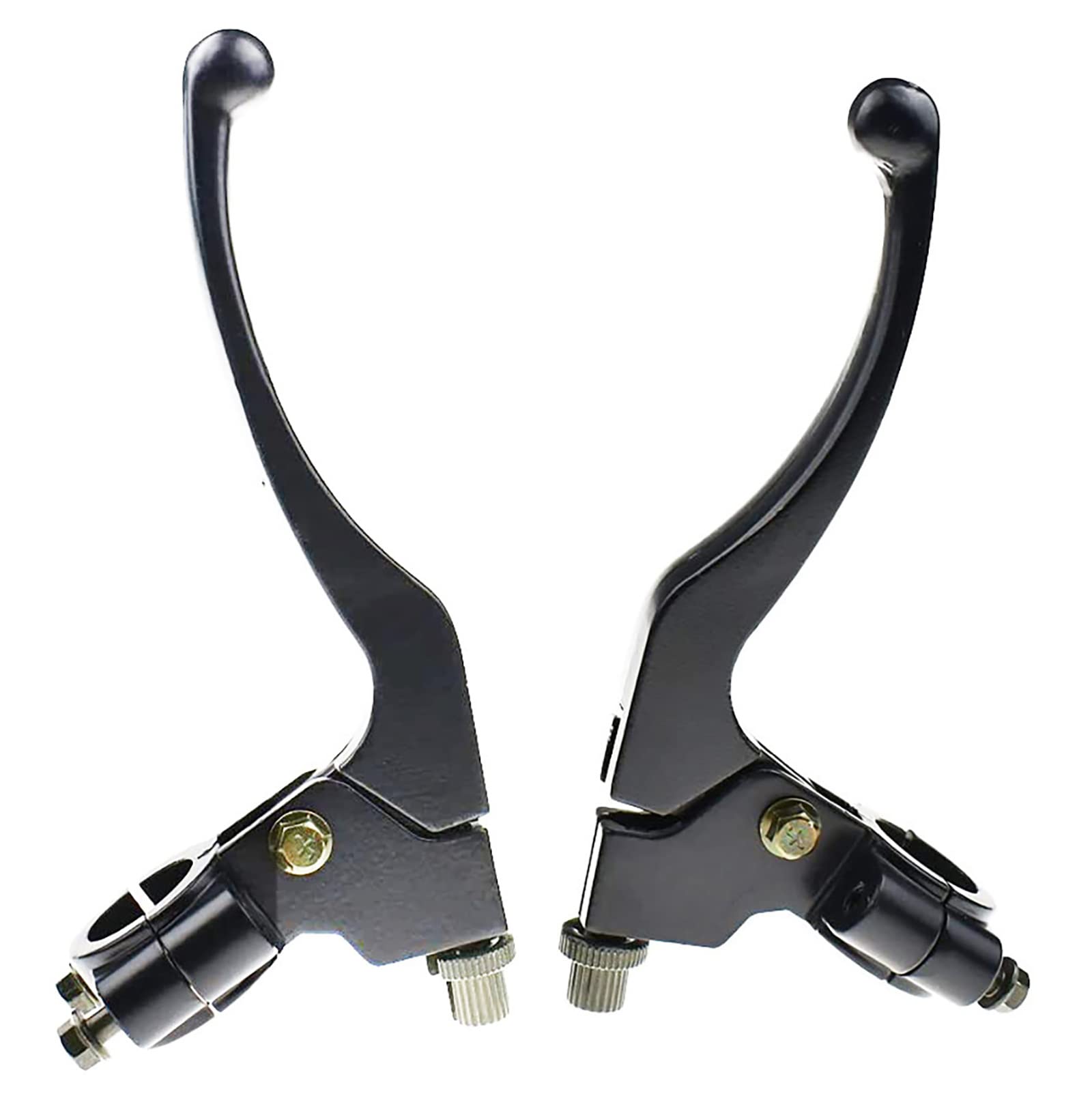 KAKO Black Clutch Brake Handle Lever Perch 7/8 for Universal Motorcycle Handlebar - Fits Honda CR, XL, XR Series, Pit Dirt Bikes