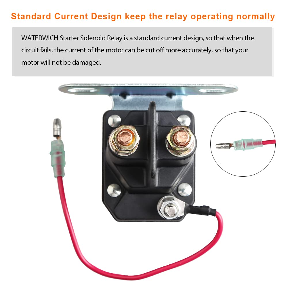 Waterwich Starter Solenoid Relay Compatible With Polaris Sportsman 500 400 Ho Magnum 330 2002 2003 2004 2005