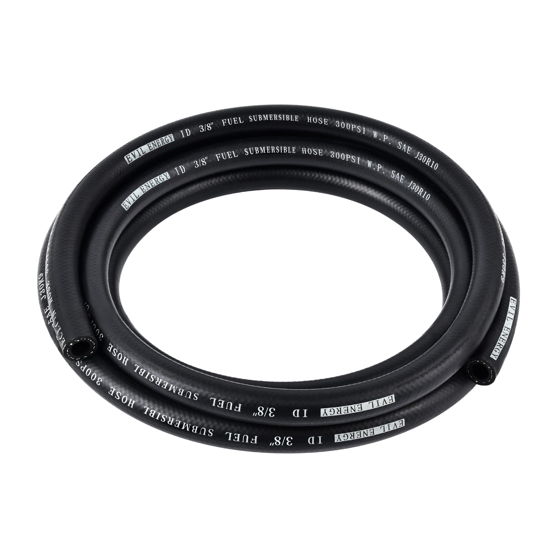 Evil Energy 3/8'' Submersible Fuel Hose E85 In Tank Line Sae 30R10 For Automotive Fuel Systems 5Ft 300Psi