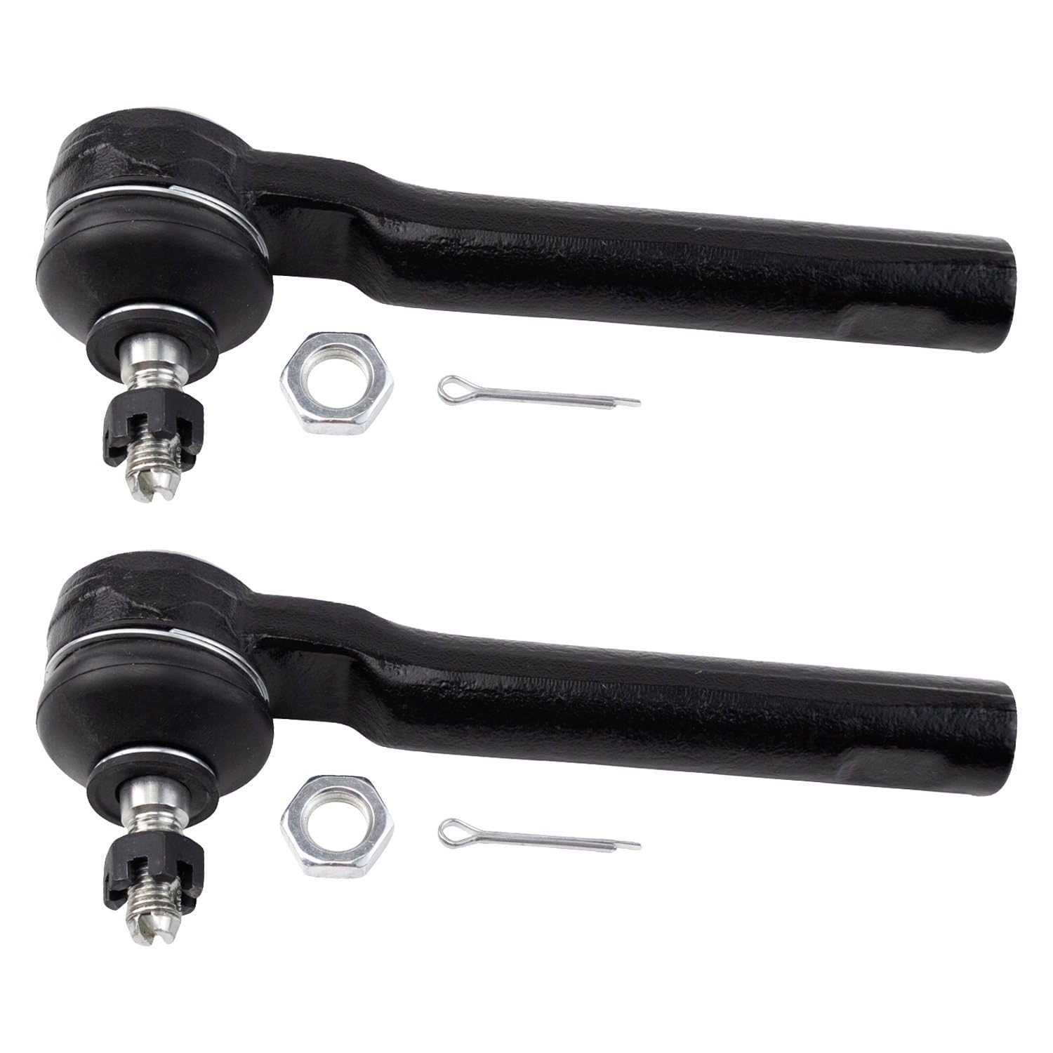 TRQ Front Outer Tie Rod Set Compatible with 2012-2019 Fiat 500