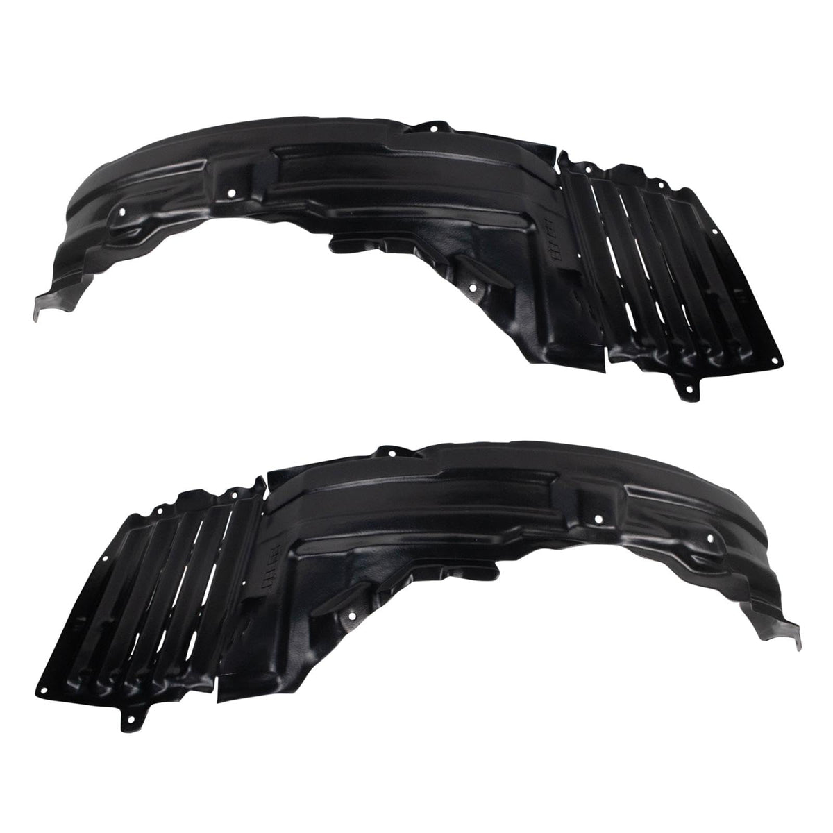 Trq Inner Fender Liner Set Compatible With 2008-2009 Mitsubishi Lancer Mi1248121 Mi1249121