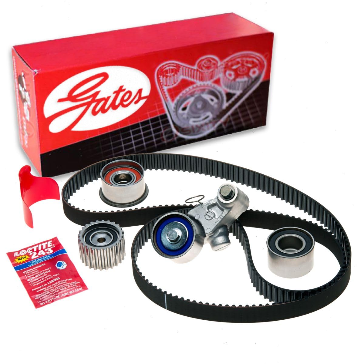 Gates PowerGrip Timing Belt Component Kit compatible with Subaru Forester 2.5L H4 1999-2010