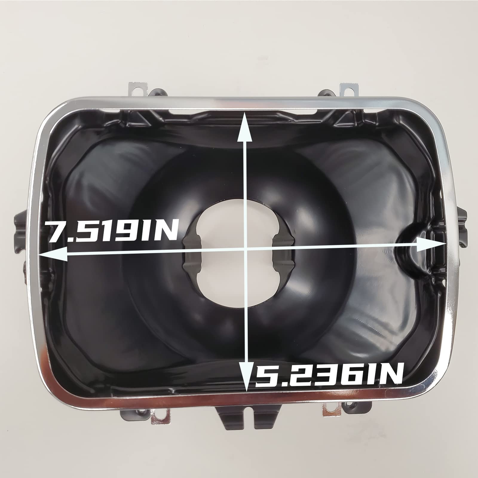 Dimeani 42437 Headlight Bucket Kit, 5X7 Headlight Mounting Fit For Chevrolet Express Gmc Savana 1500 2500 3500 Safari Yukon Topk