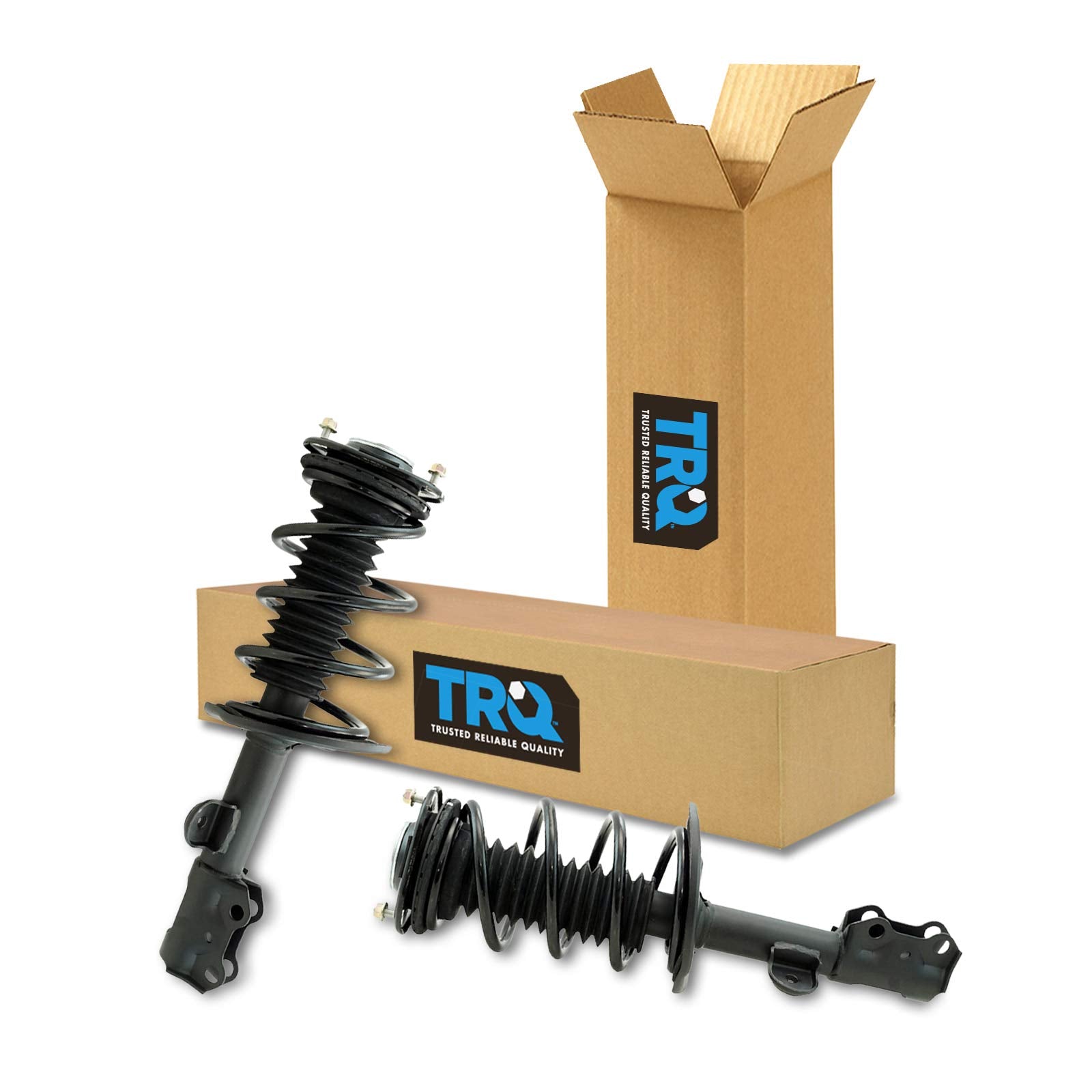 Trq Front Strut & Coil Spring Assembly Set Driver & Passenger Sides Compatible With 13-18 Toyota Rav4