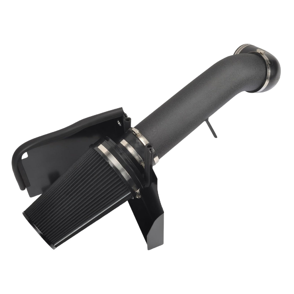Gesexi 4' Cold Air Intake System + Heat Shield Compatible With 1999-2006 Gmc/Chevy V8 4.8L/5.3L/6.0L Silverado 1500/2500/3500 (Black & Black)