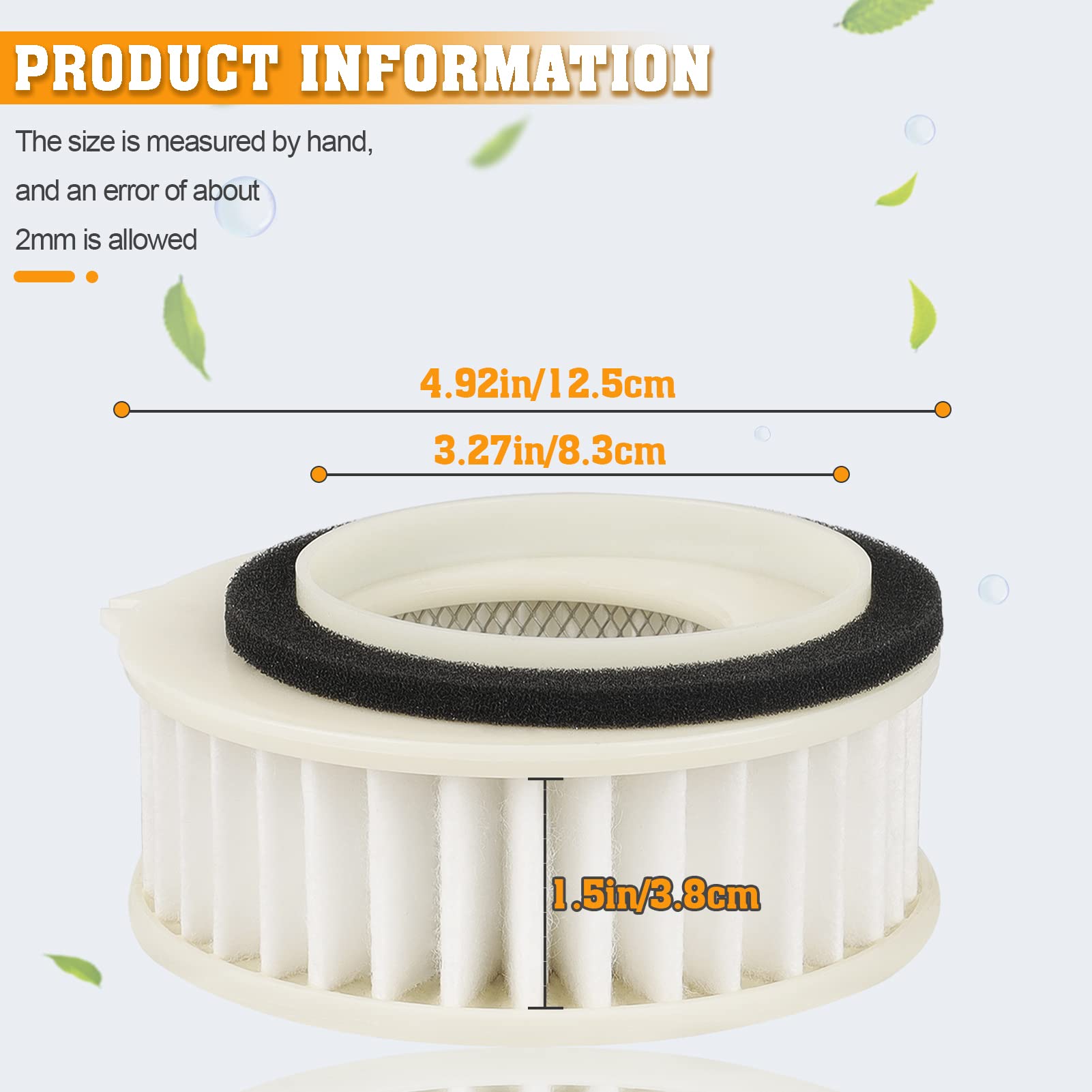 4TR-14451-00 Air Filter Replacement for Yamaha V Star 650 XVS650 Custom XVS650A Classic XVS650AT Silverado Vstar Custom Wflames