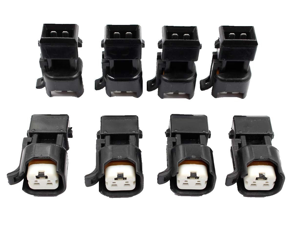 AUTOKAY 8pcs Fuel Injector Adapter Kit for EV1 to USCAR EV6 & EV14 Chevy LS1 LS2 LS3