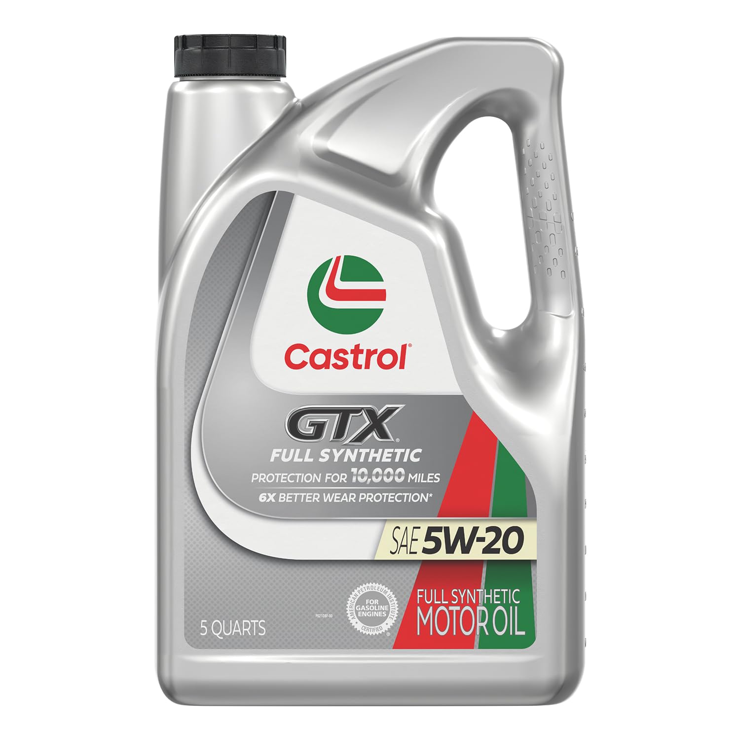Castrol Gtx Full Synthetic 5W-20 Motor Oil, 5 Quart Jug