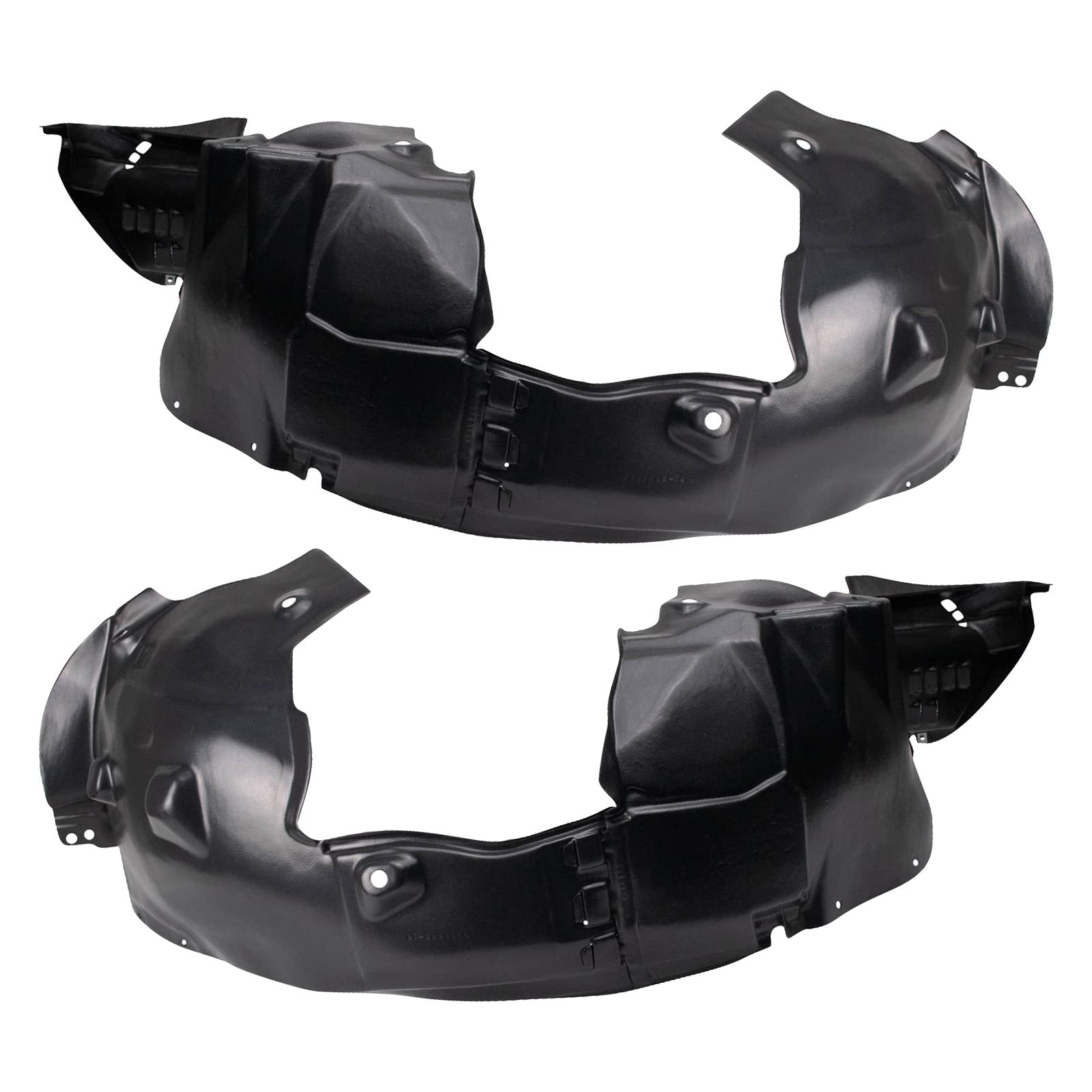 Trq Inner Fender Liner Set Compatible With 2013-2016 Chevrolet Sonic Gm1248241 Gm1249241