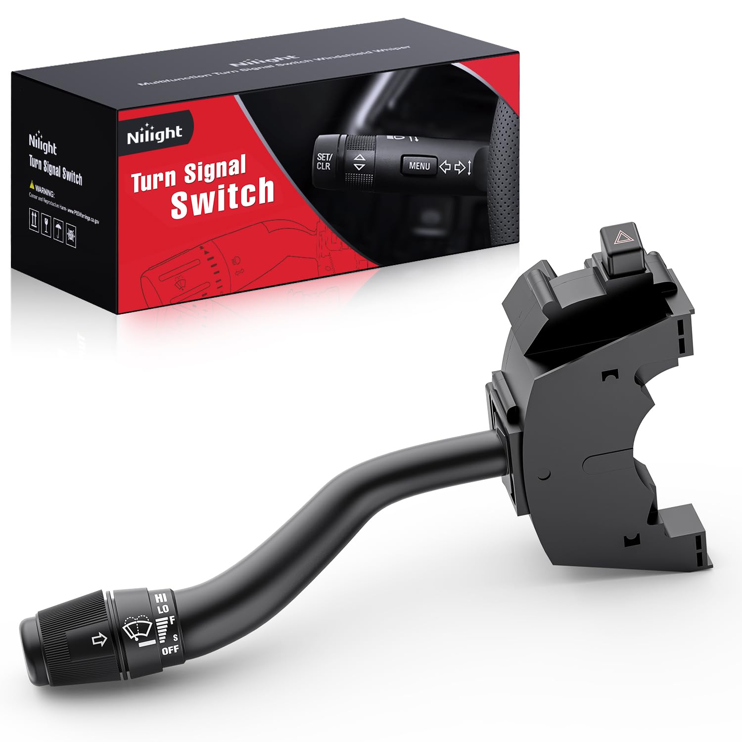 Nilight Turn Signal Switch Compatible With Ford 1999 2000 2001 2002 2003 2004 F150 F-150 F-250 F-350 F-450 F-550 Super Duty F650 F750 Lincoln Blackwood Windshield Wiper Combination