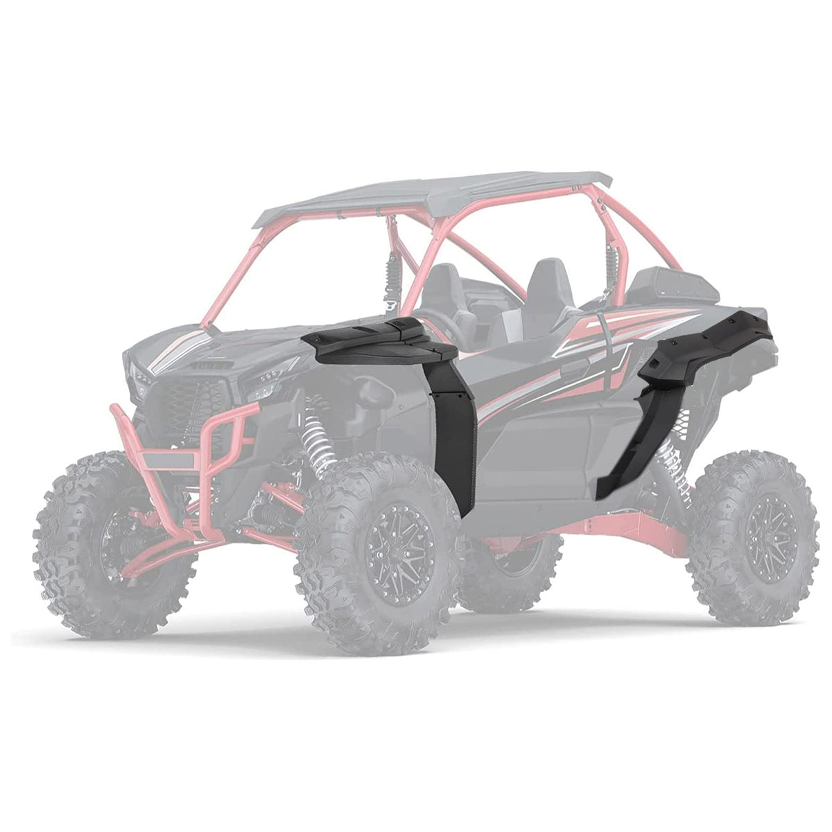 KEMIMOTO UTV Wide Fender Flare Compatible with Kawasaki Teryx KRX 1000 2025-2020 HDPE Heavy-Duty Extended Front Rear Fender Flar