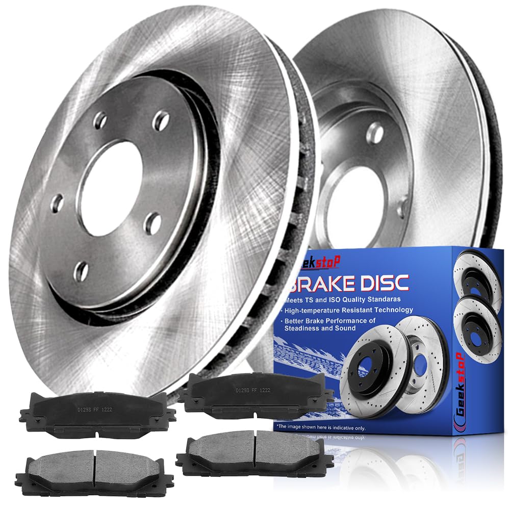 Front Brake Pads and Rotors Kit for 2007-2017 Toyota Camry, 2008-2018 Toyota Avalon, 2007-2018 Lexus ES350, 2013-2018 Lexus ES30