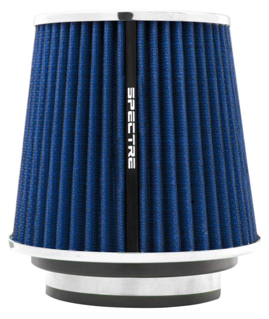 Spectre Performance Universal Clamp-On Air Filter: High Performance,Washable Filter: Round Tapered; 3 In/3.5 In/4 In Flange Id; 