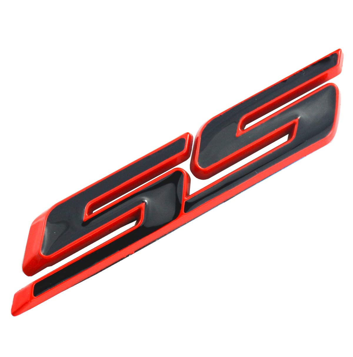 Aimoll 2Pcs Ss Emblems Abs Sticker 3D Logo Replacement For Impala Cobalt Camaro 2010 2011 2012 2013 2014 2015 2016 2017. (Red/Bl