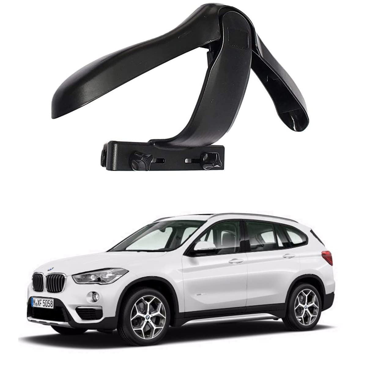 Oshotto CH04 Detachable Headrest Car Coat Hanger Back Seat Clothes Holder for Suit Coats Blazer Jackets Compatible with BMW X1 