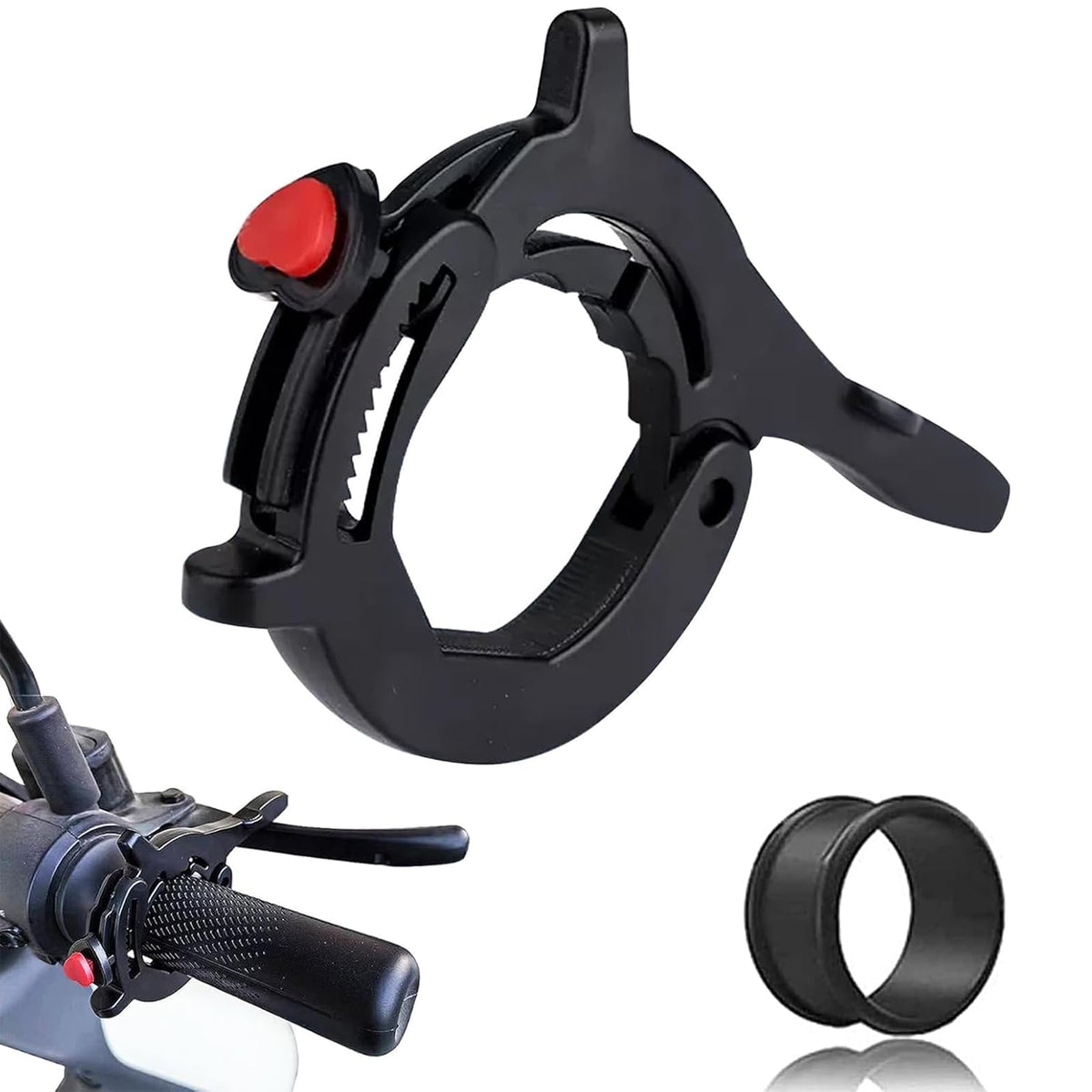 Throttle Cruise Control, Motorcycle Throttle Lock with Silicone Protective Ring, Motorcycle Cruise Control Throttle Clamp, Elect