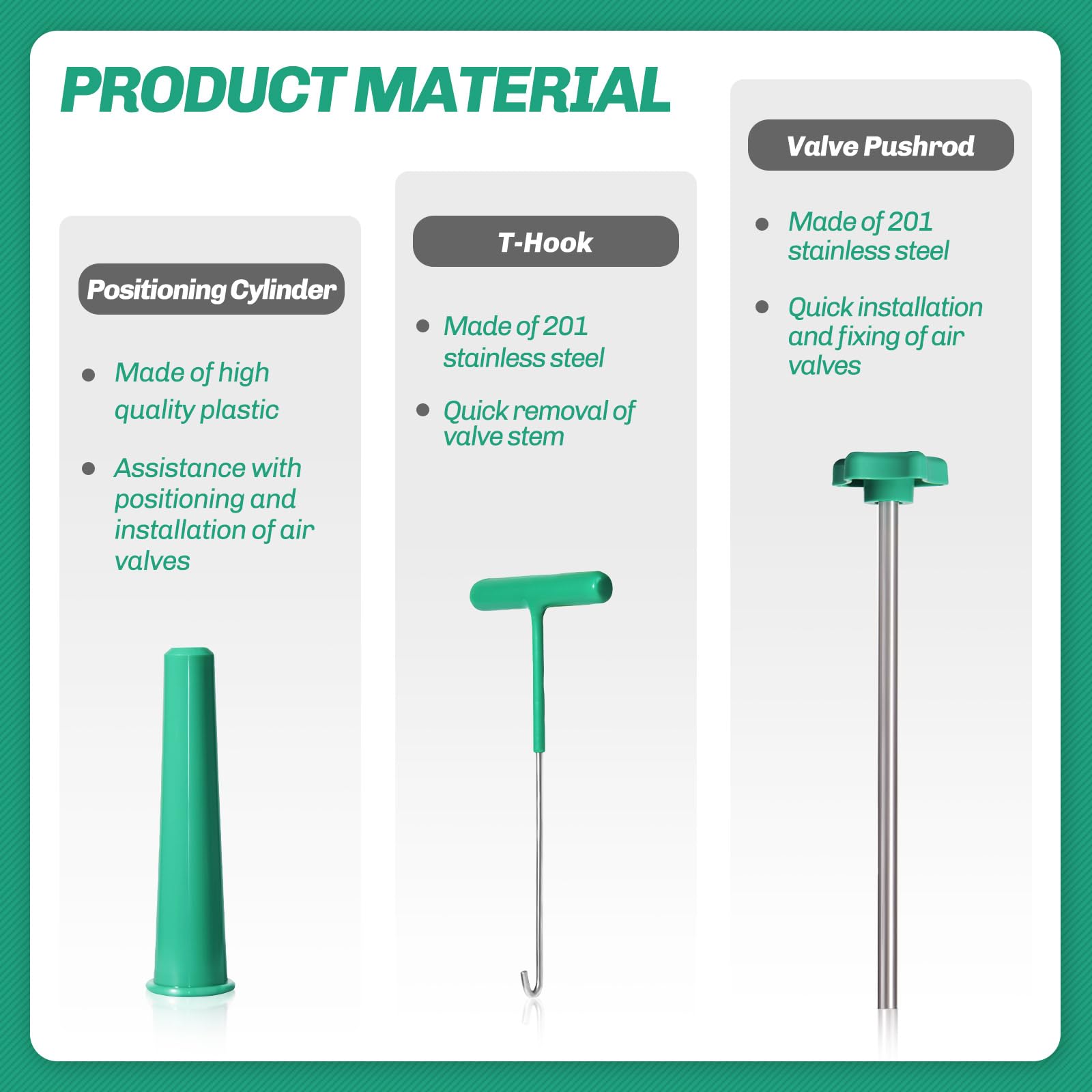 Prozwee Tire Valve Stem Core Quickly Replacement Tool Kit,with Stem Removal Tool Set,Perfect Tool for Replacing Leaky Valves in