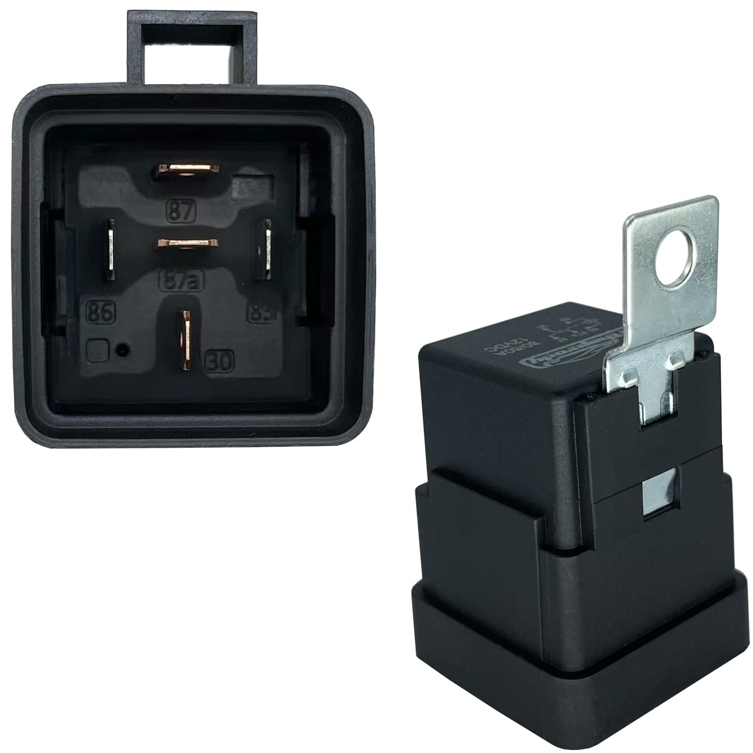 Irhapsody Relay 12V, 80/60 Amp Waterproof Relay, 5 Pin Automotive Relay, Spdt 12-Volt Auto Relay With Pigtail