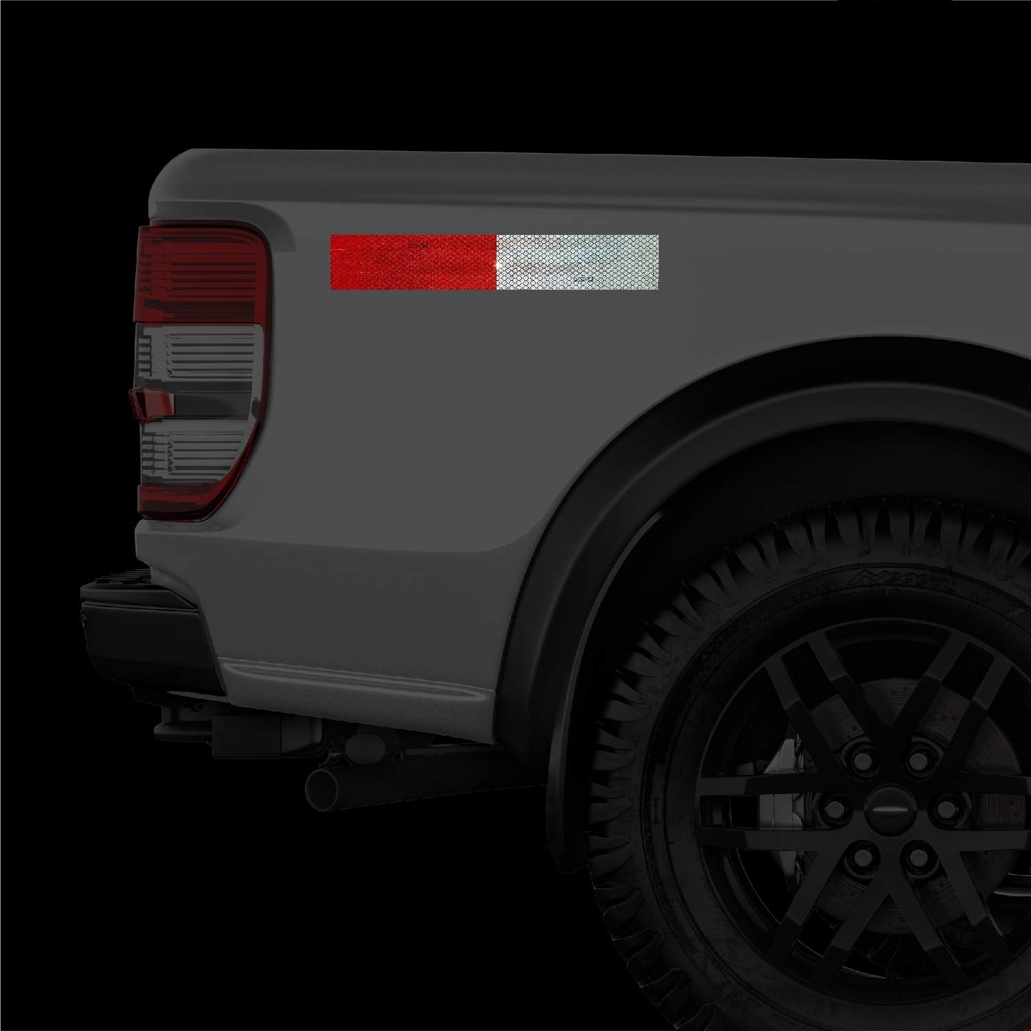 Tiresfx Reflective Magnetic Tape Conspicuity Strips Dot-C2 Approved (2 Pcs)