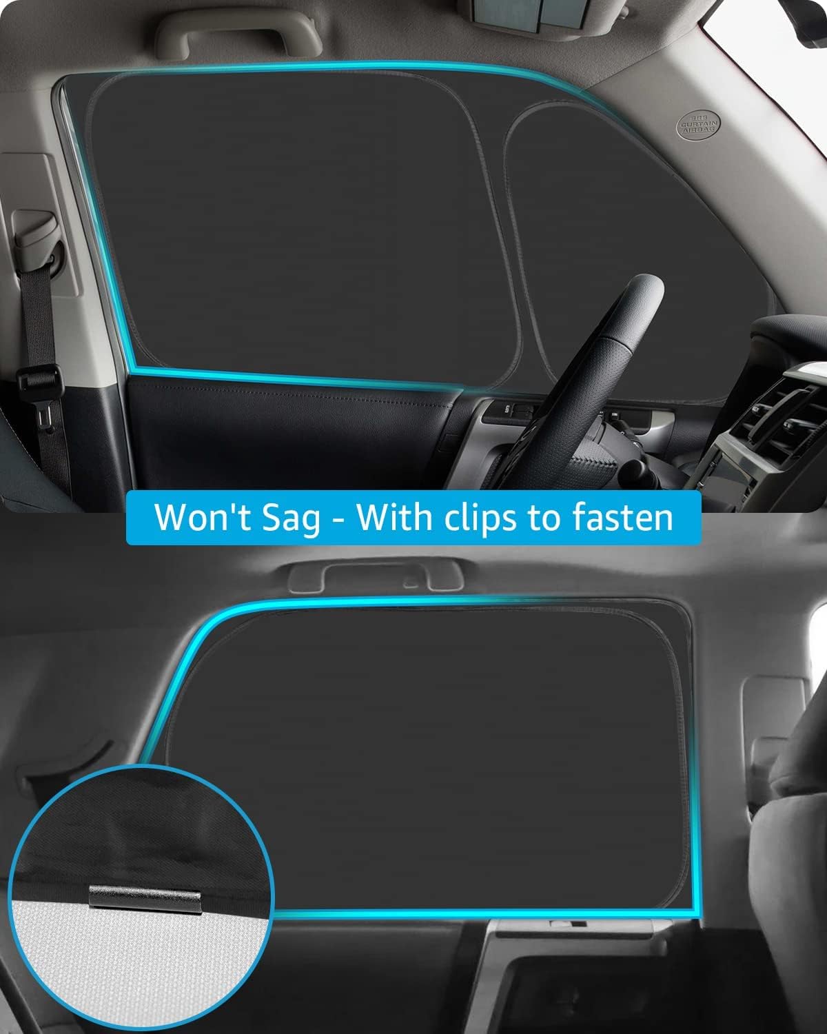 Proadsy 2025 Upgrade Window Sun Shade For 5Th Gen 4Runner 2010-2024 2025 Side Rear Window For Baby/Camping Uv Rays And Privacy P