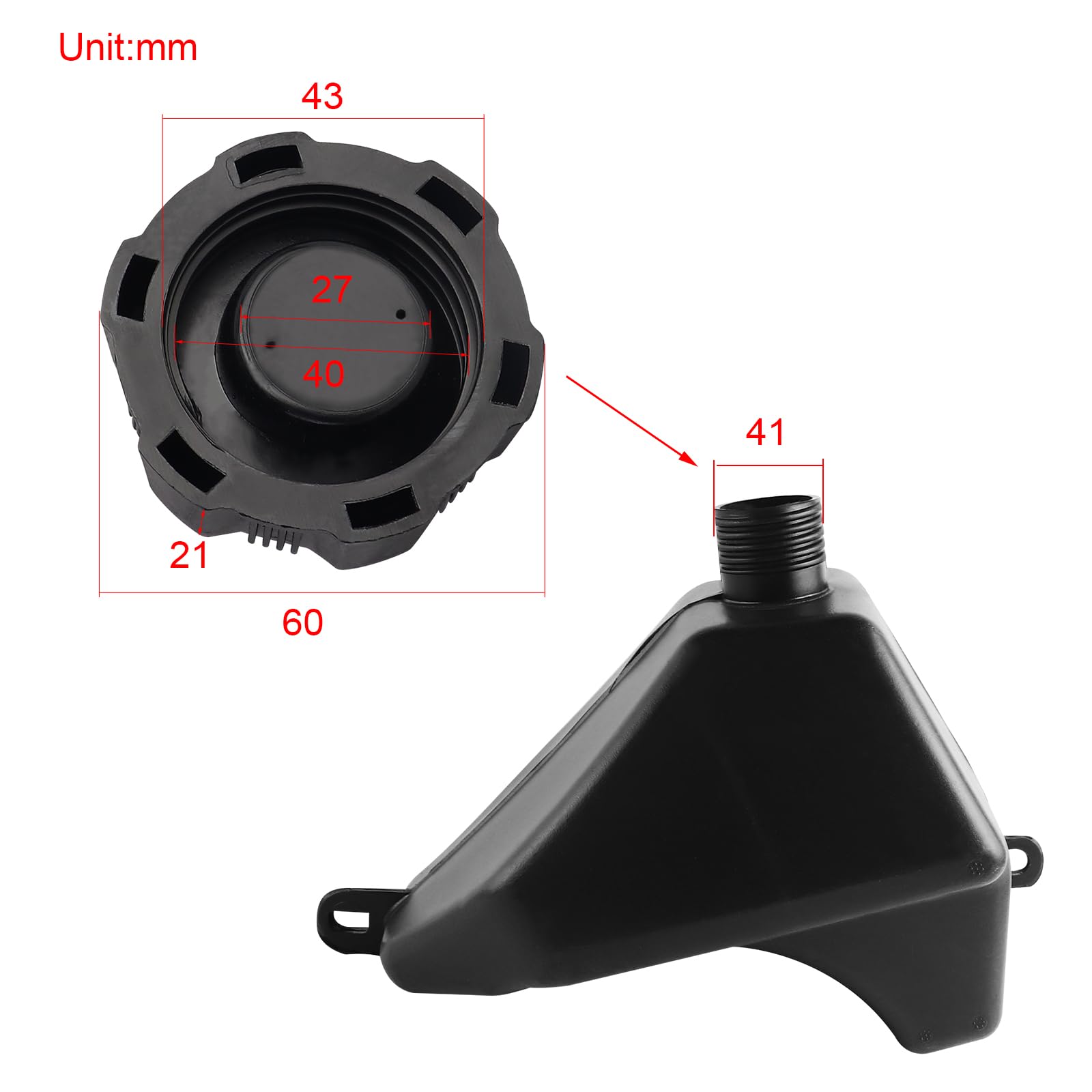 Flypig Gas Fuel Tank Cap For 50Cc 70Cc 90Cc 110Cc Atv Quad 4 Wheeler Taotao