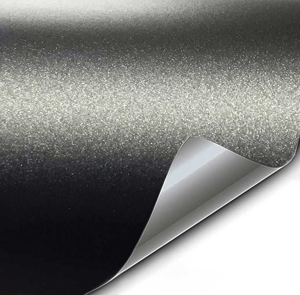Vvivid+ Matte Metallic Black Vinyl Wrap (1.5Ft X 5Ft)