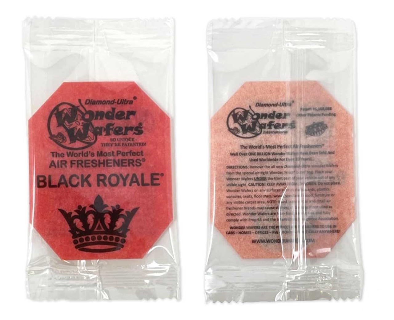 Donkey Auto Products Wonder Wafers - Diamond-Ultra Scented Car Air Fresheners, 15 Individually Wrapped (Black Royale)