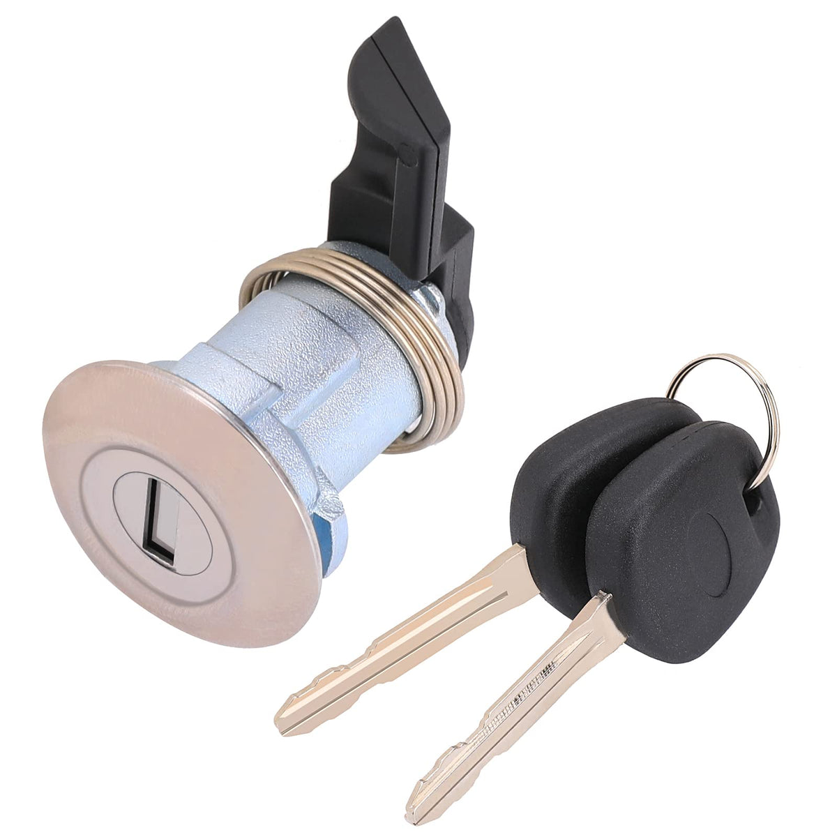 Fuel Door Lock Cylinder W/ 2 Keys Set Compatible With 1995-2004 Toyota Tacoma 2000-2003 Tundra Gas Fuel Filler Lid Cylinder Lock - Replaces 69058-35140, 69058-29016