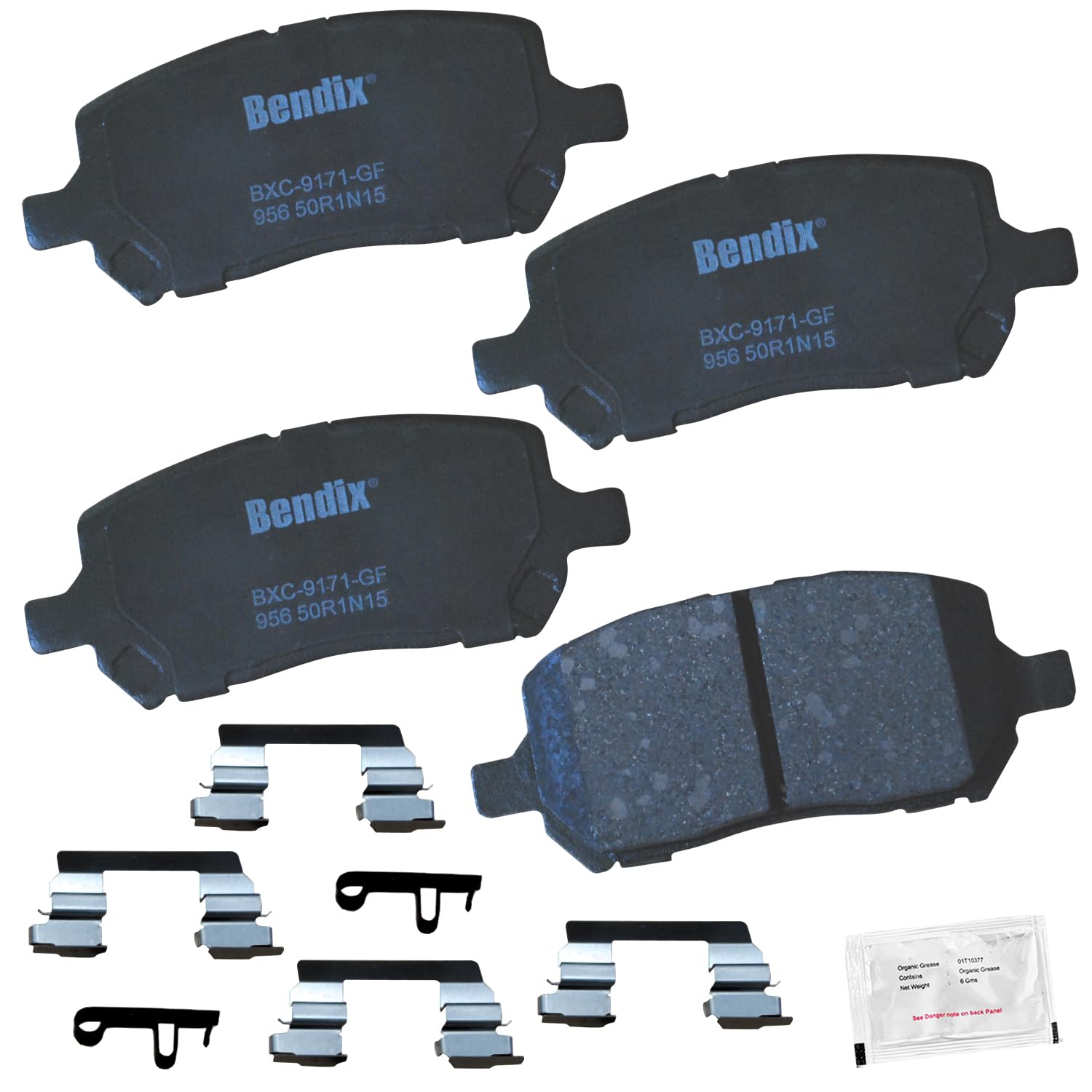 Bendix Priority1 Cfc956 Ceramic Front Brake Pads For Chevrolet Cobalt 2010-2005, Pontiac G4 2006-2005, G5 2010-2007, Pursuit 200