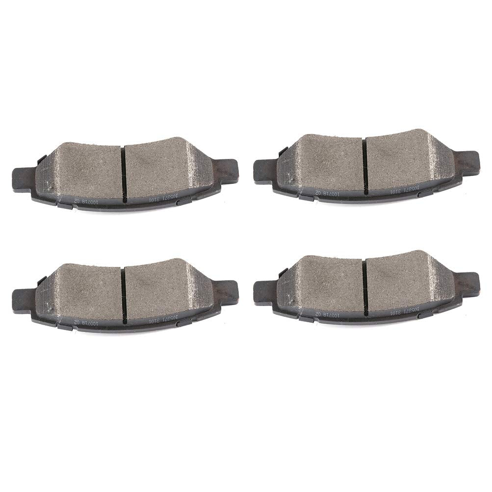 SCITOO Semi-Metal Discs Brake Pads, 4pcs Rear Brake Pads Brakes Kits fit 2008-2014 for Cadillac CTS,2010-2016 for Cadillac SRX,2