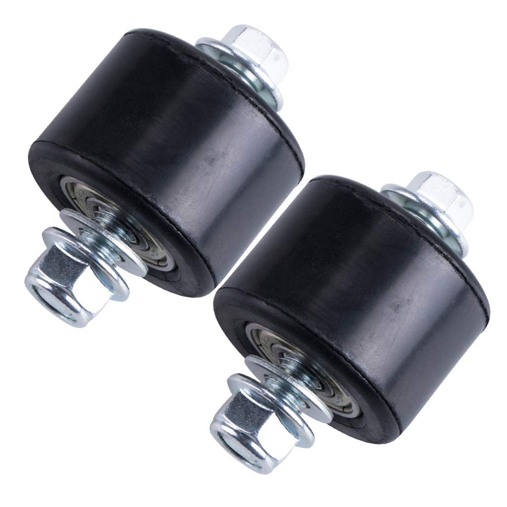 Mrelc Black Lower Chain Roller Guide Set For Yamaha Yfz 350 Banshee 1987-2006,2 Pcs (8Mm)