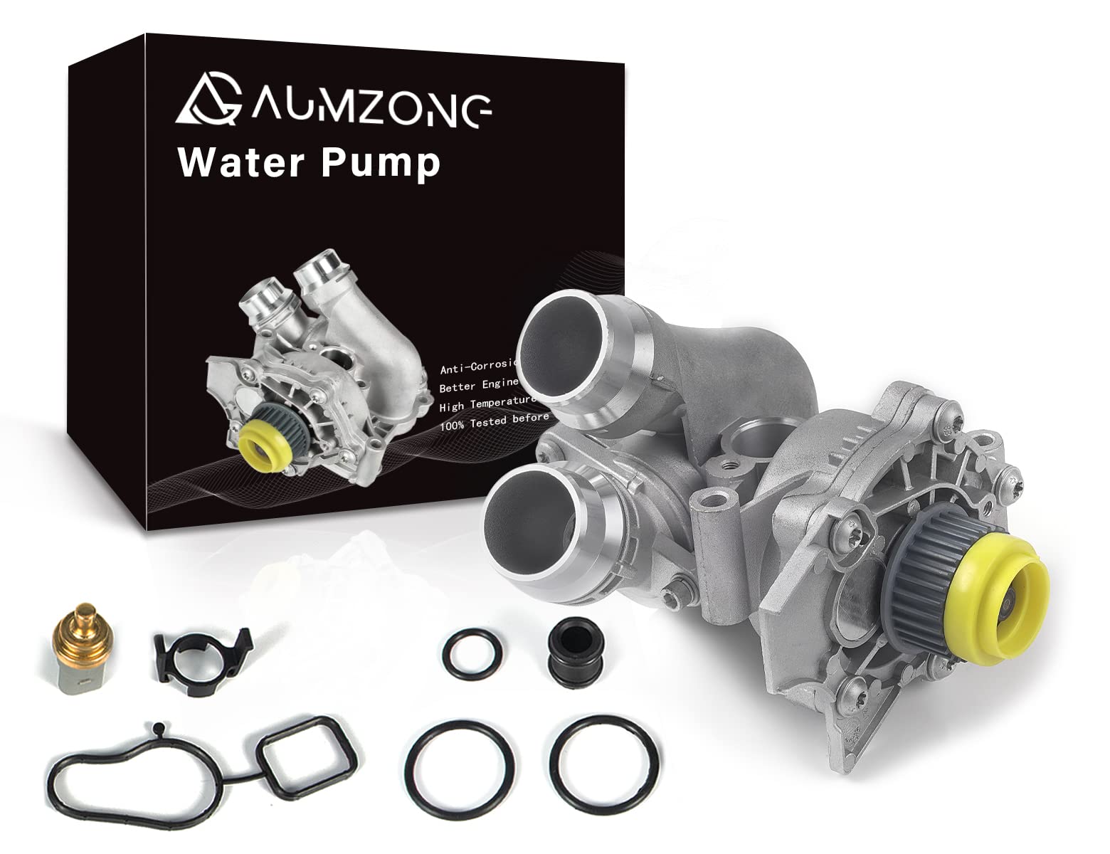 Aumzong Electric Engine Water Pump Assembly Compatible with 2008-2016 Audi A3 A4 A5 A6 Q3 Q5 TT Quattro Allroad VW Beetle CC Eos