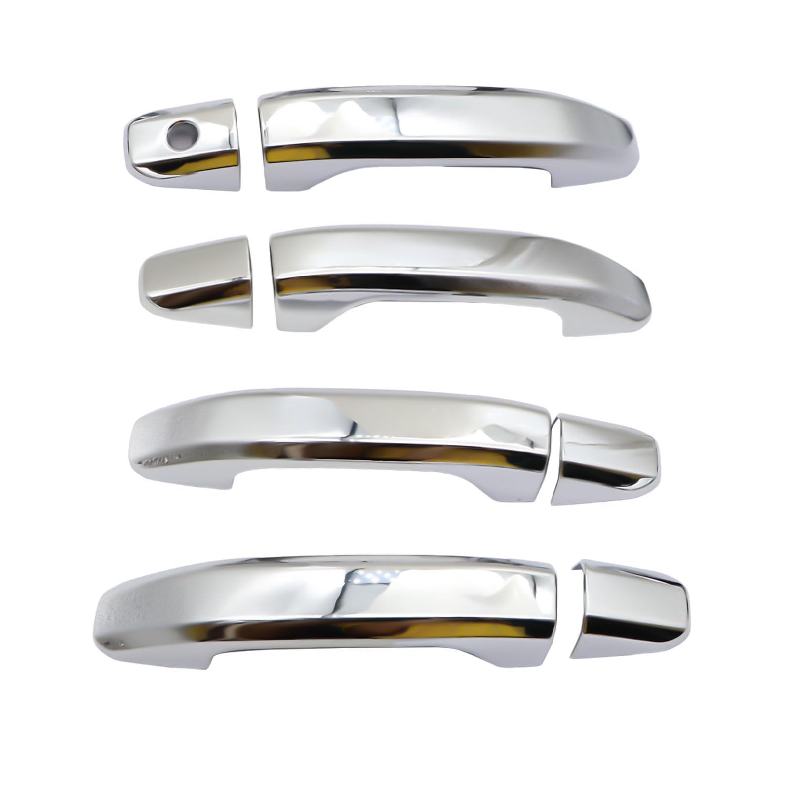 Gxarts Chrome Triple Plated 4 Door Handle Cover Compatible With Chevy Silverado 1500 2500 3500 Hd 2020 2021 2022 Compatible With