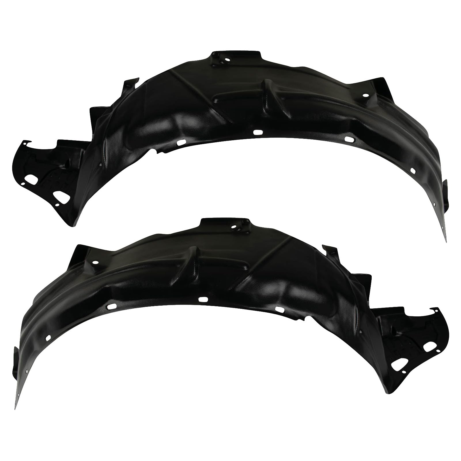 Trq Front Inner Fender Liner Set Compatible With 2003-2007 Honda Accord Ho1248114 Ho1249114
