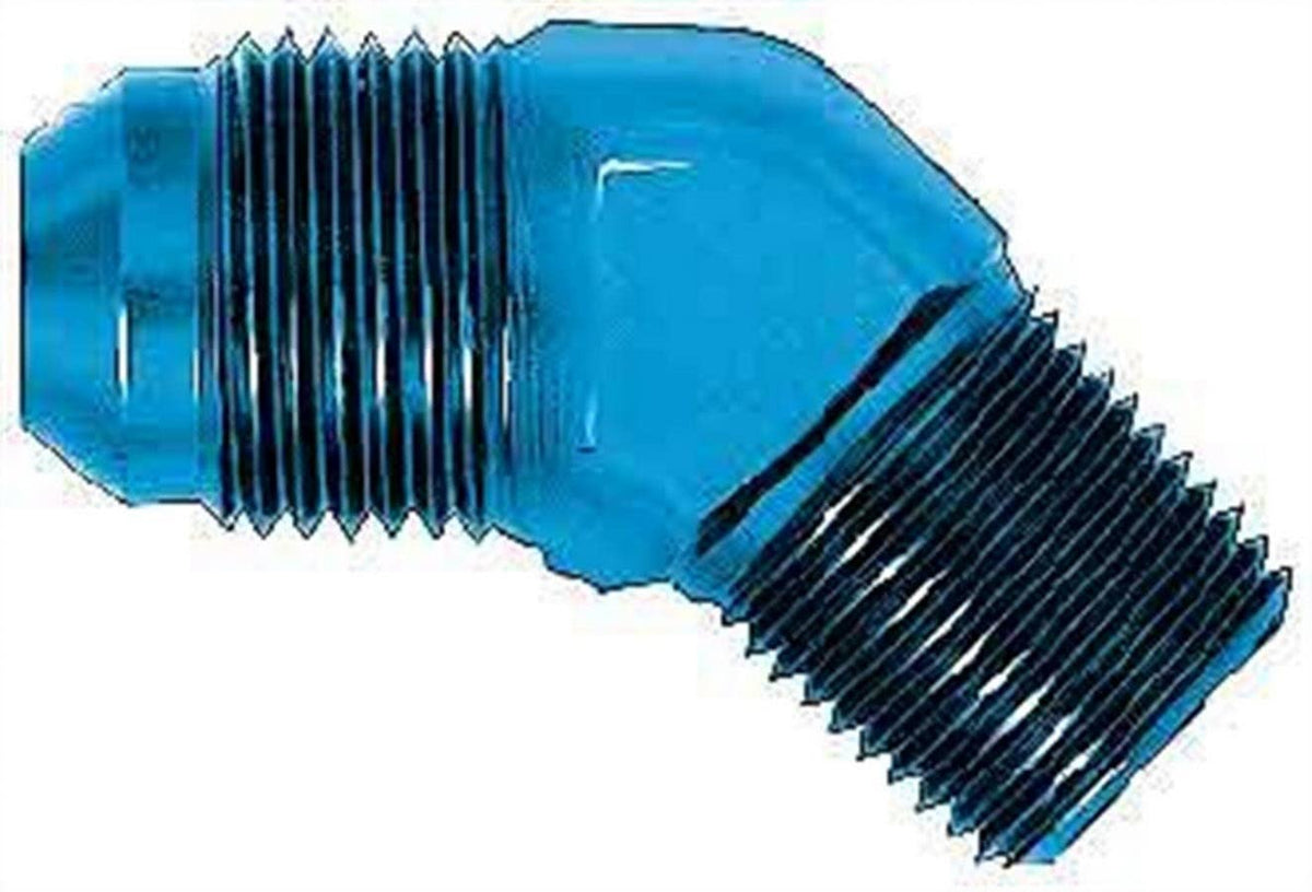 Aeroquip Fcm2021 Blue Anodized Aluminum -04An Male To 1/8 45-Degree Pipe Adapter
