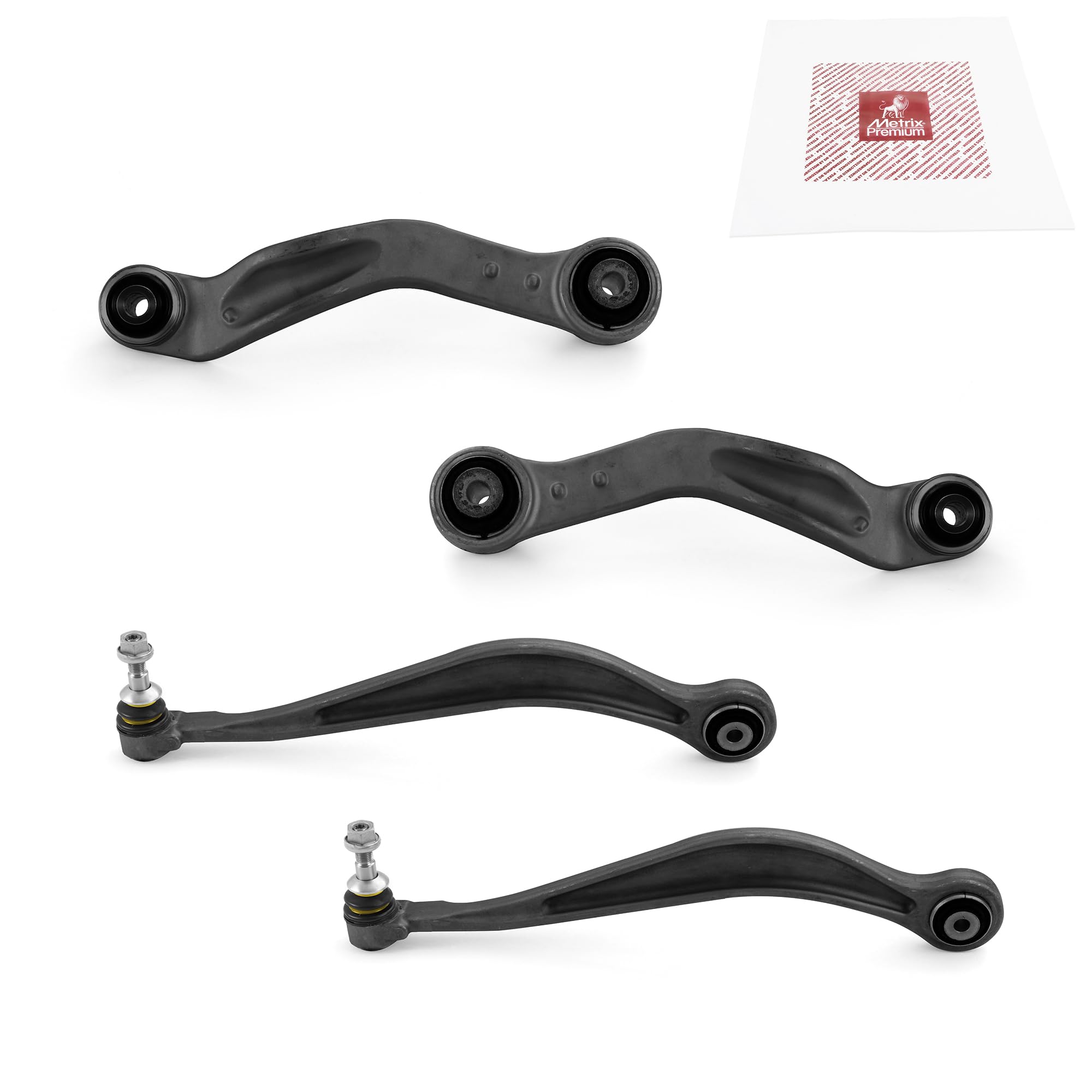 Metrix Premium Chassis Parts - 4 Pc L/R Rear Upper Forward & Rearward Control Arm Kit Fits 11-12 Bmw 740I, 11-12 740Li, 11-12 Al
