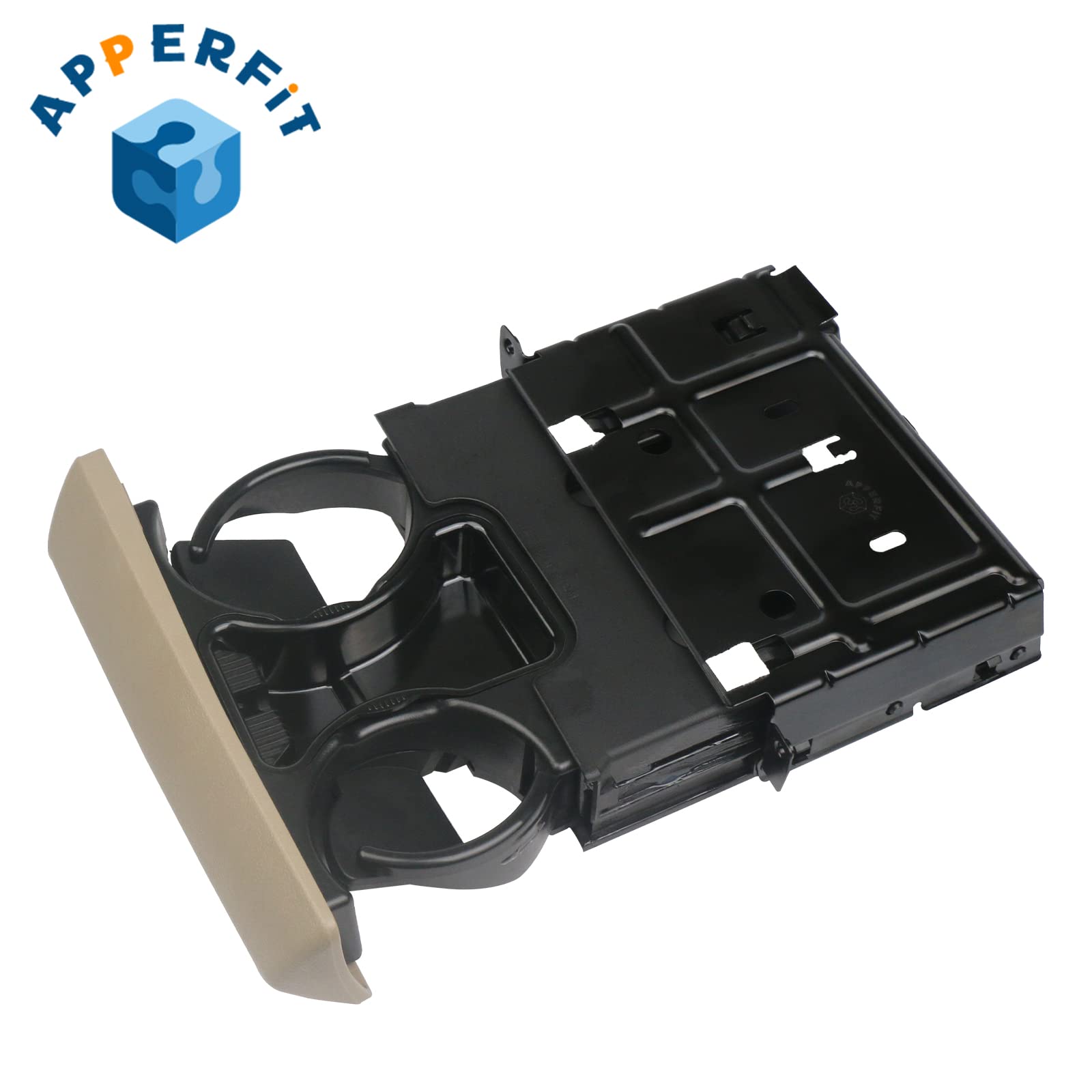 Apperfit In Dash Cup Holder Replacement For 2005-2007 Ford F250 F350 F450 F550 Super Duty Truck Tan Replaces 5C3Z-2504810-Aaf