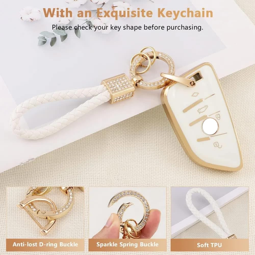 Pifoog Key Fob Cover For Bmw 3 4 5 6 7 8 Series X1 X2 X3 X4 X5 X6 X7 M3 M4 M5 M8 Accessories Tpu Car Keys Shell Case Bling Keych