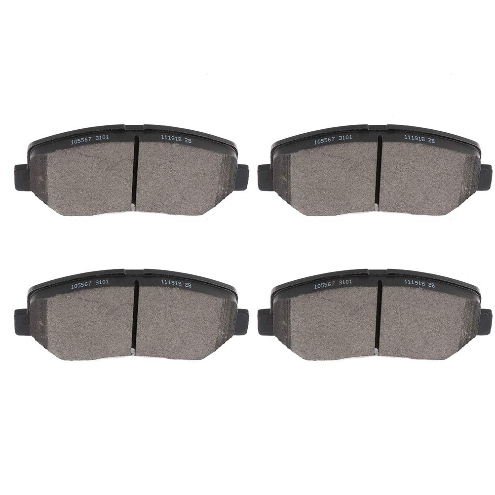 Cciyu D1640 Front Ceramic Brake Pads Kits 4Pcs Fit For 2015-2016 For Chrysler 200,2013-2016 For Dodge Dart,2014-2016 For Jeep Fo