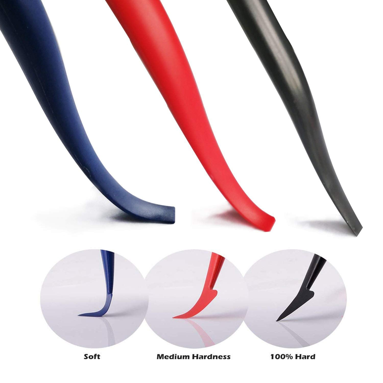 Car Vinyl Wrap Tool Kit, Window Tint Kit Auto Window Tint Installation Tool Kit, 5 In 1 Include Stainless Steel Edge Wraps And F