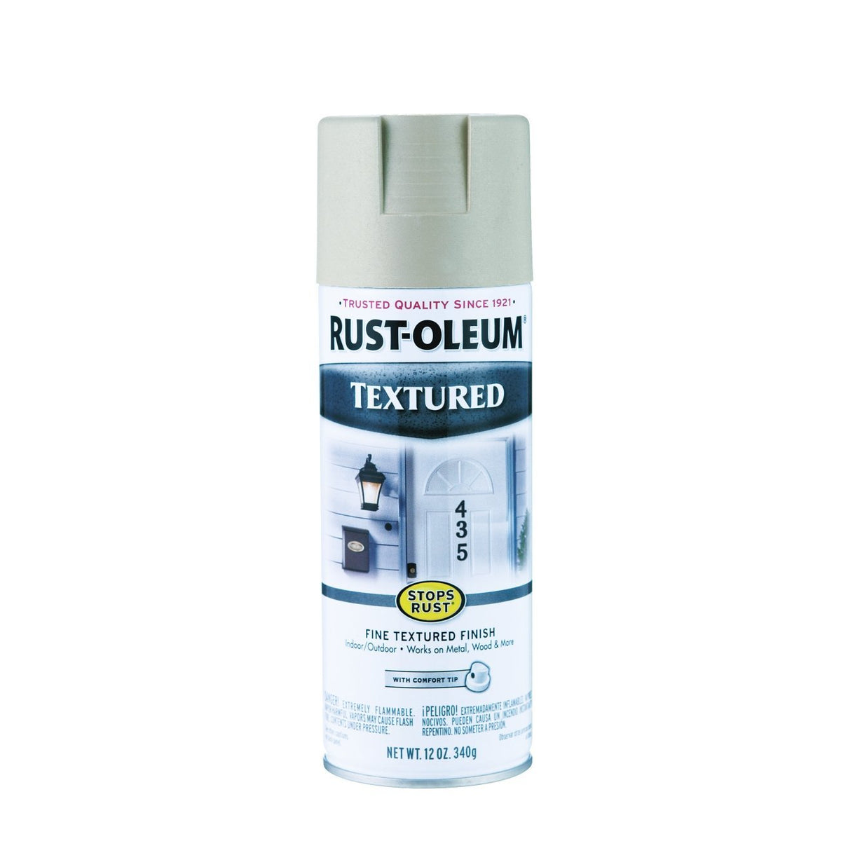12 Oz Sandstone Textured Stops Rust Spray Paint [Set of 6]