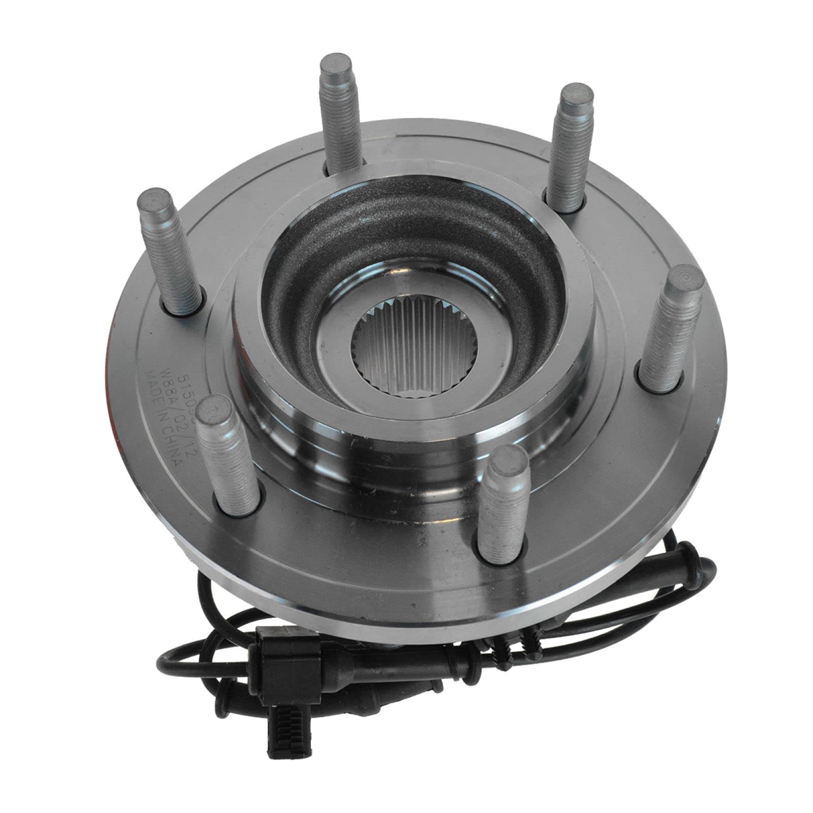 Trq Front Wheel Bearing & Hub Assembly With Abs Sensor Compatible With 2006-2010 Hummer H3 2009-2010 H3T