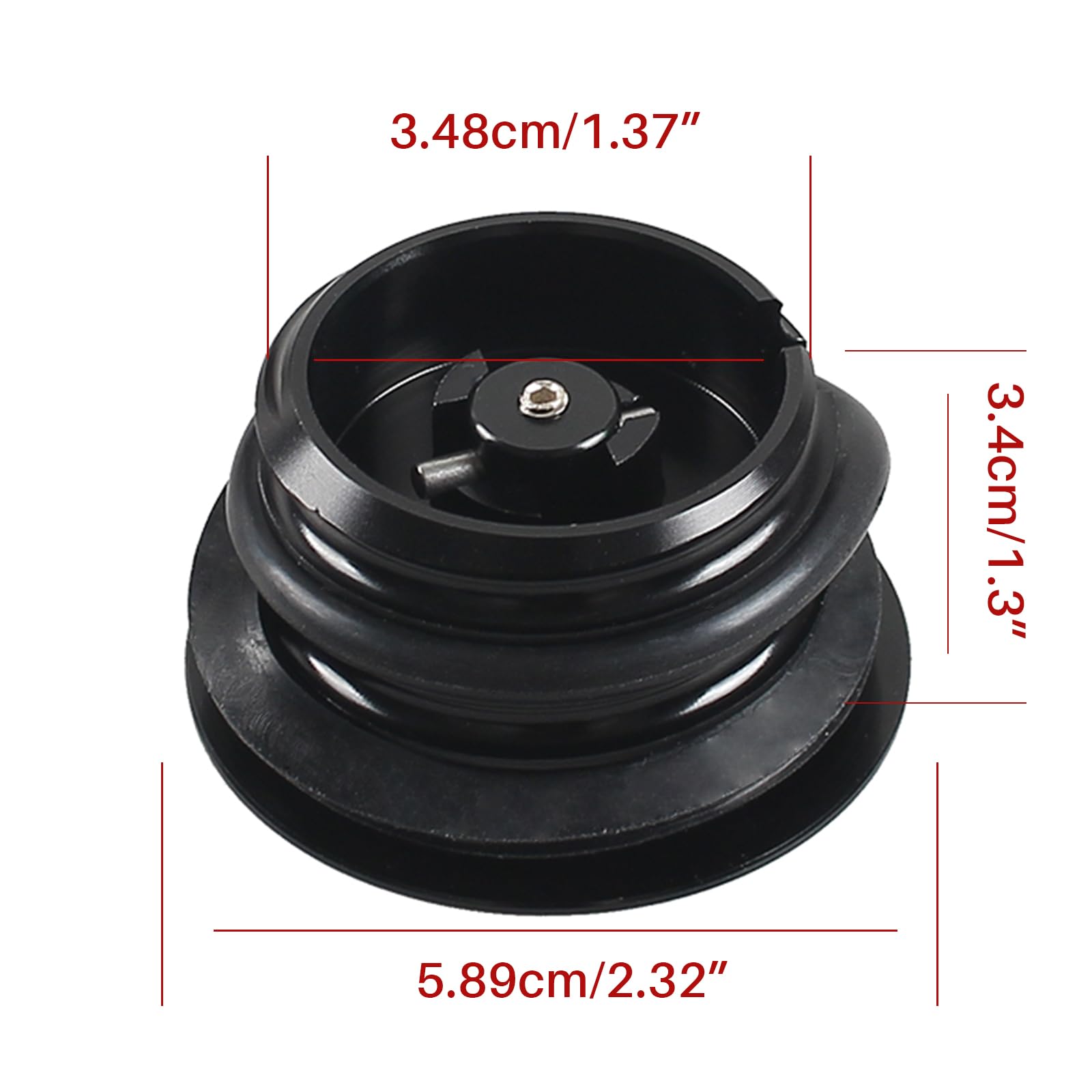 Poseng Fuel Tank Pop-Up Gas Cap Vented Flush Mount Fuel Filler Cap Compatible With Harley Davidson Regular Thread(1982-2018)